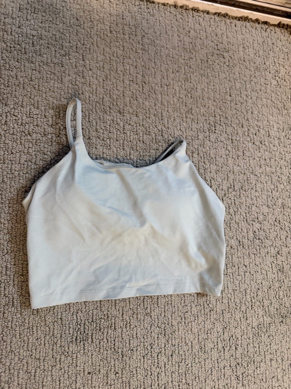 CRZ YOGA Pale Blue Thin-Strap Cropped Cami